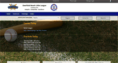 Desktop Screenshot of deerfieldbeachlittleleague.com
